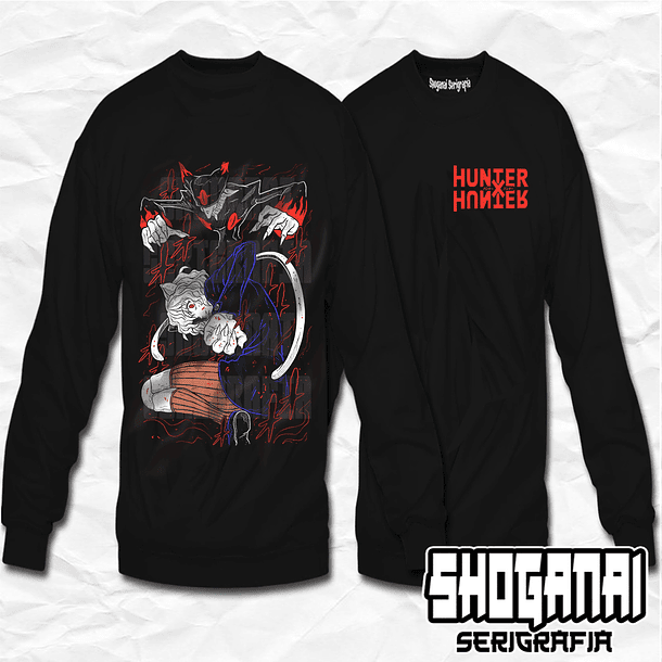 HXH34 Neferpitou - Pitou - Hunter X Hunter / Crewneck - Poleron Polo 1