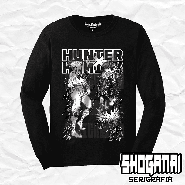 HXH35 OP3 Hisoka Morow VS Chrollo Lucifer - Hunter X Hunter / Polera manga larga 1