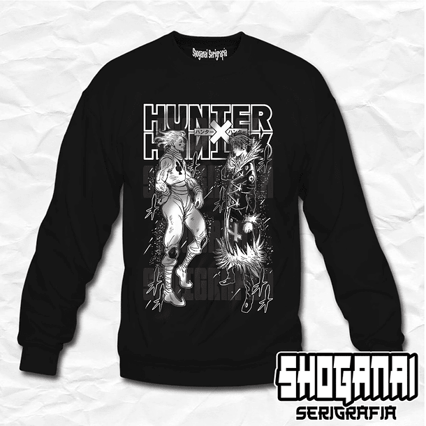 HXH35 OP3 Hisoka Morow VS Chrollo Lucifer - Hunter X Hunter / Crewneck - Poleron Polo 1