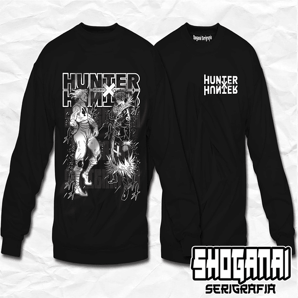HXH35 OP3 Hisoka Morow VS Chrollo Lucifer - Hunter X Hunter / Crewneck - Poleron Polo 1