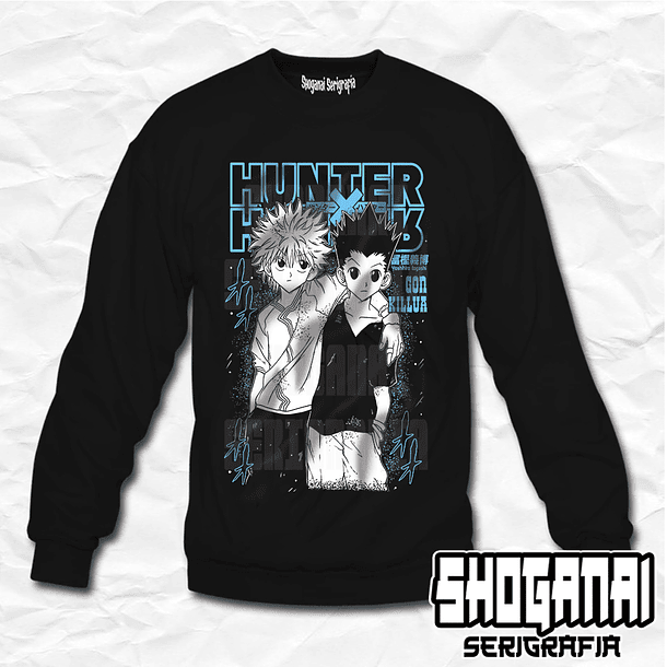 HXH36 Killua y Gon - Hunter X Hunter / Crewneck - Poleron Polo 1