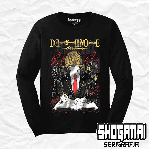 DN01 Light Yagami / Kira - Death Note / Polera manga larga 1