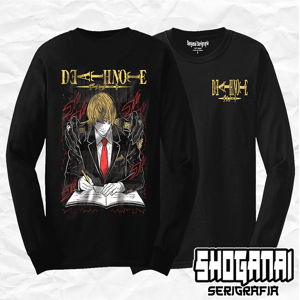 DN01 Light Yagami / Kira - Death Note / Polera manga larga 1