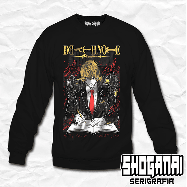 DN01 Light Yagami / Kira - Death Note / Crewneck - Poleron Polo 1