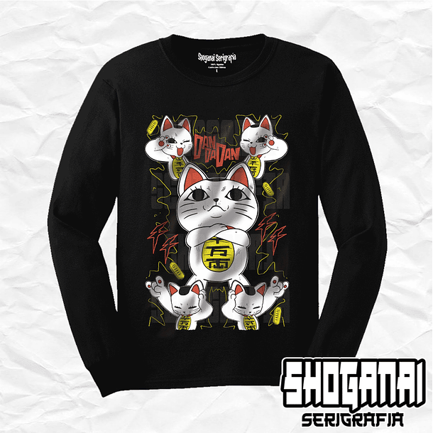 DDD02 Turbo Abuela / Turbo Granny Cat - Dandadan / Polera manga larga 1