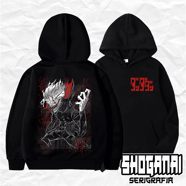 DDD08 Okarun - Dandadan / Hoddie - Poleron Canguro 1