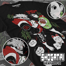 DDD11 Momo y Okarun - Dandadan / Polera manga corta