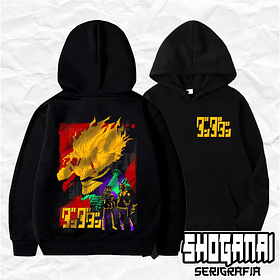 DDD18 Okarun y Momo - Dandadan / Hoddie - Poleron Canguro