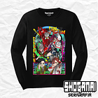 DDD20 Okarun, Momo y Turbo Abuela - Dandadan / Polera manga larga 1