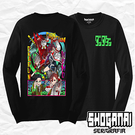 DDD20 Okarun, Momo y Turbo Abuela - Dandadan / Polera manga larga