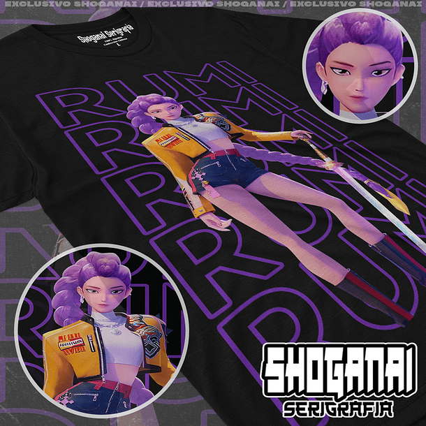 KPOP04 Rumi - Kpop Demon Hunters / Polera manga corta 1