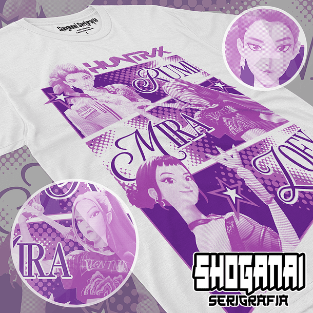 KPOP07 Huntr/x - Huntrix - Kpop Demon Hunters / Polera manga corta 1