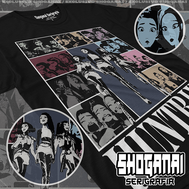KPOP08 Huntr/x - Huntrix - Kpop Demon Hunters / Polera manga corta 1