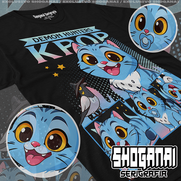 KPOP09 Derpy Tiger - Kpop Demon Hunters / Polera manga corta 1