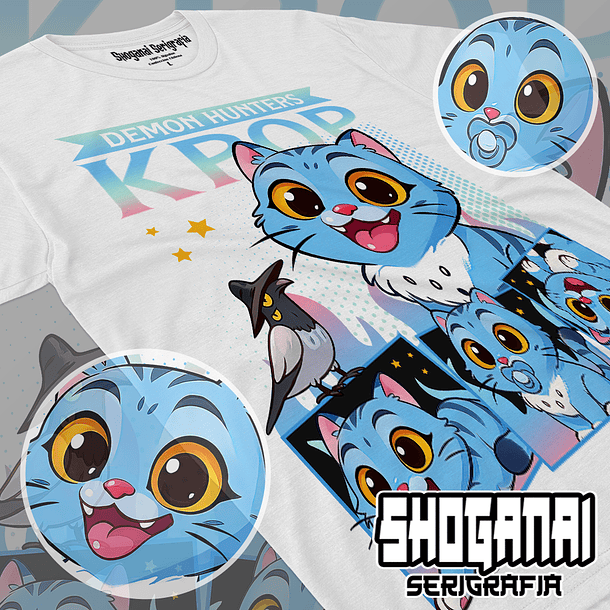 KPOP09 Derpy Tiger - Kpop Demon Hunters / Polera manga corta 1