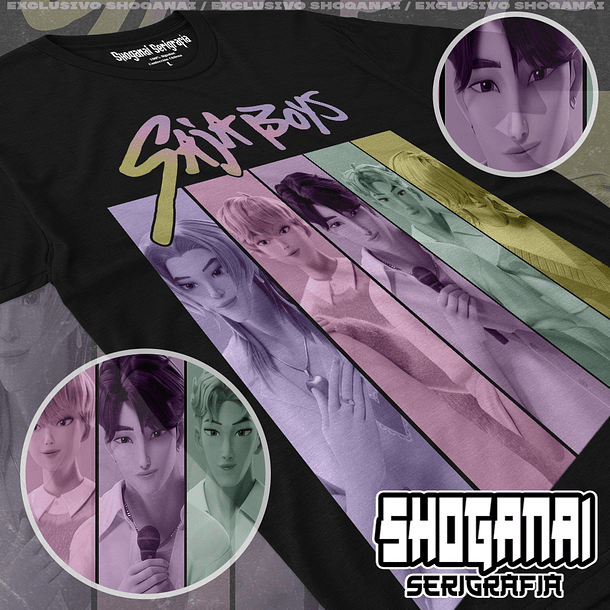 KPOP10 Saja Boys - Kpop Demon Hunters / Polera manga corta 1