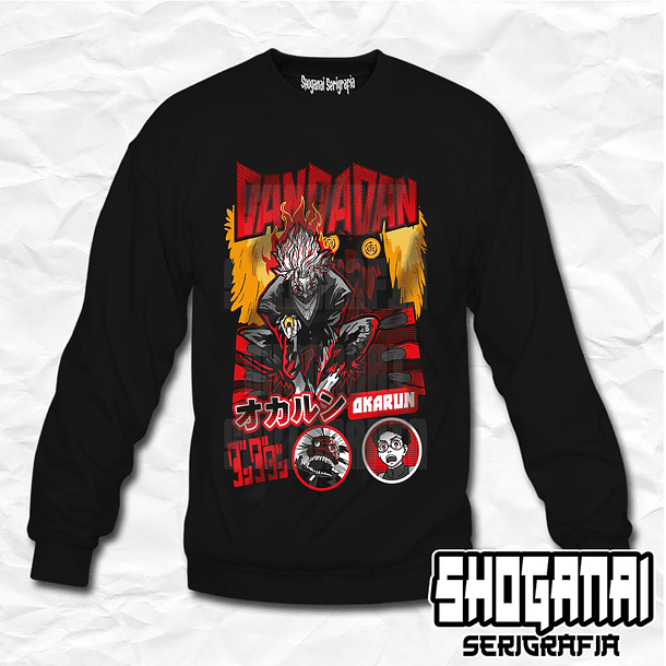 DDD23 Okarun y Turbo Abuela - Dandadan / Crewneck - Poleron Polo 1