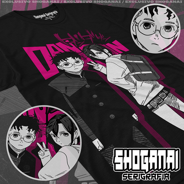 DDD26 Momo y Okarun - Dandadan / Polera manga corta 1