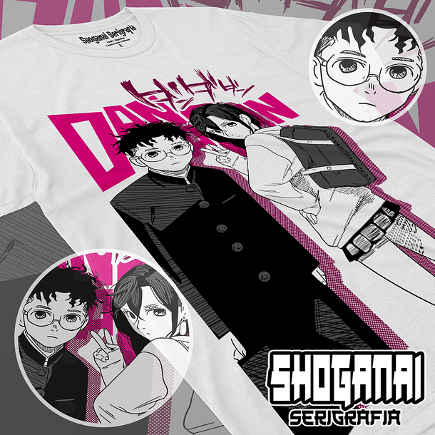 DDD26 Momo y Okarun - Dandadan / Polera manga corta 1