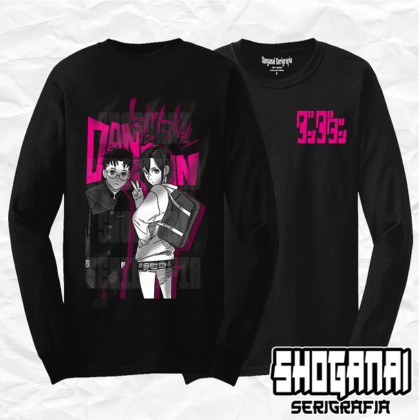 DDD26 Momo y Okarun - Dandadan / Polera manga larga 1
