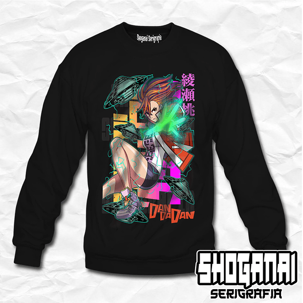 DDD29 Momo Ayase - Dandadan / Crewneck - Poleron Polo 1