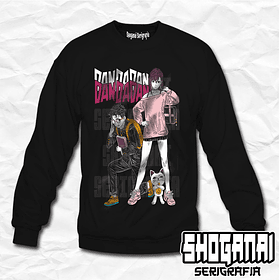 DDD30 Momo, Okarun y Turbo Abuela - Dandadan / Crewneck - Poleron Polo