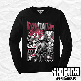 DDD32 Momo y Okarun - Dandadan / Polera manga larga