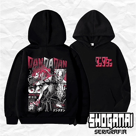 DDD32 Momo y Okarun - Dandadan / Hoddie - Poleron Canguro