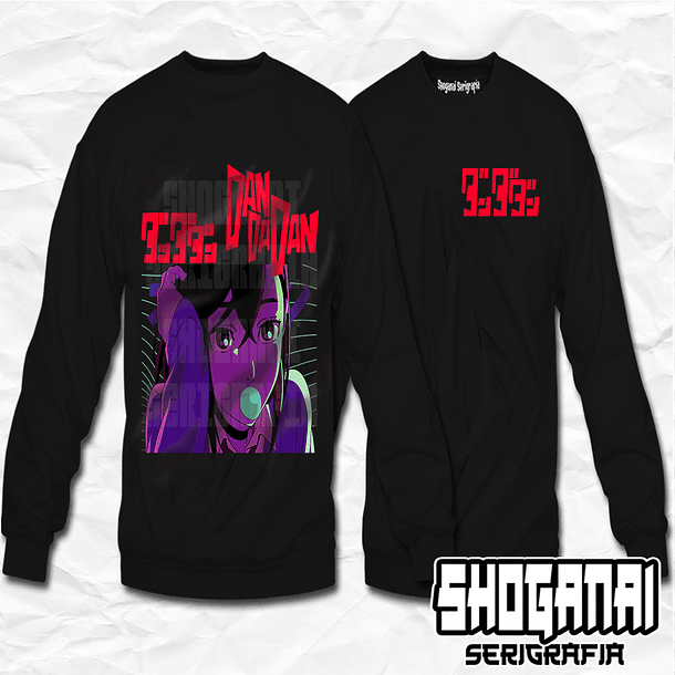 DDD34 Momo Ayase - Dandadan / Crewneck - Poleron Polo 1