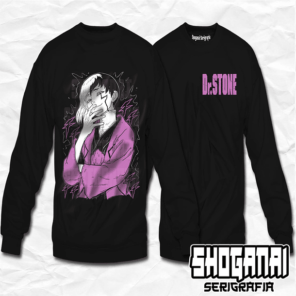 DRS04 Gen Asagiri - Dr. Stone / Crewneck - Poleron Polo 1