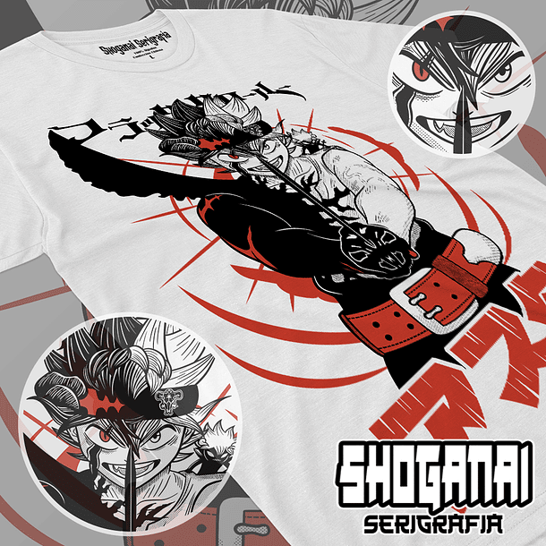 BC01 Asta - Black Clover / Polera manga corta 1