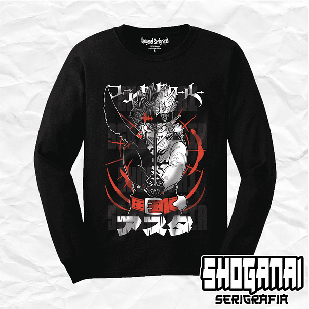 BC01 Asta - Black Clover / Polera manga larga 1