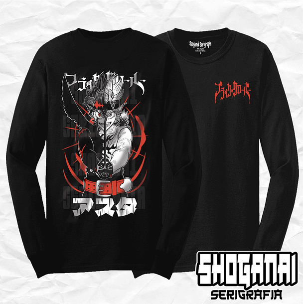 BC01 Asta - Black Clover / Polera manga larga 1