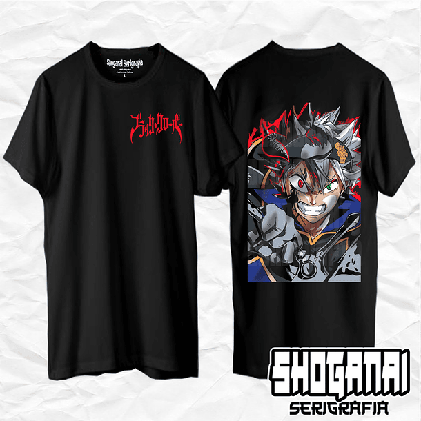 BC03 Asta - Black Clover / Polera manga corta 1