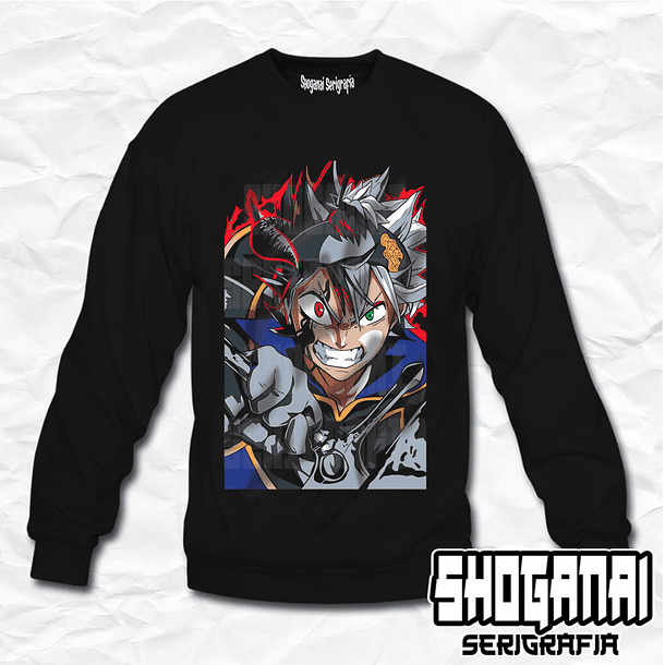 BC03 Asta - Black Clover / Crewneck - Poleron Polo 1