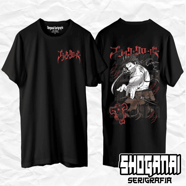 BC04 Yami Sukehiro - Black Clover / Polera manga corta 1