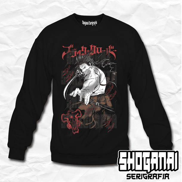 BC04 Yami Sukehiro - Black Clover / Crewneck - Poleron Polo 1