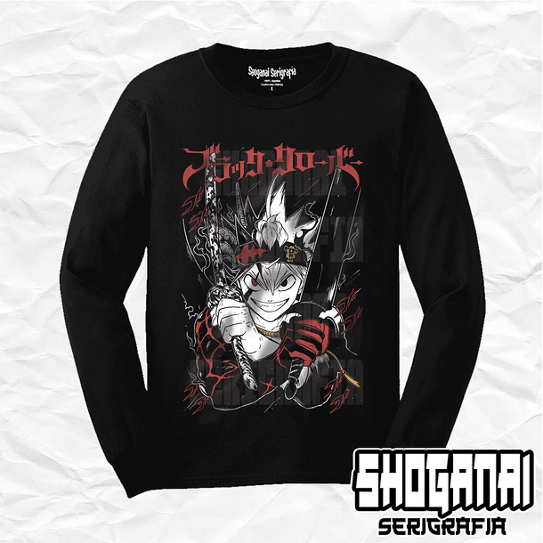 BC05 Asta - Black Clover / Polera manga larga 1