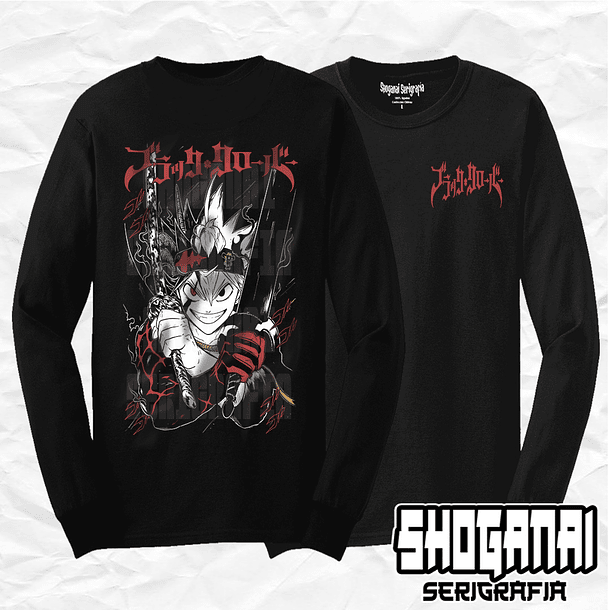 BC05 Asta - Black Clover / Polera manga larga 1