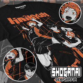 HKY01 Hinata y Kageyama - Haikyuu!! / Polera manga corta