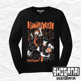 HKY01 Hinata y Kageyama - Haikyuu!! / Polera manga larga