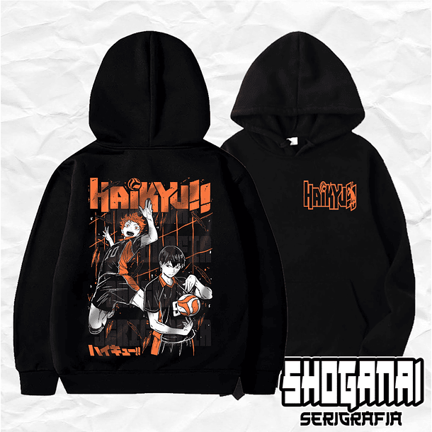 HKY01 Hinata y Kageyama - Haikyuu!! / Hoddie - Poleron Canguro 1