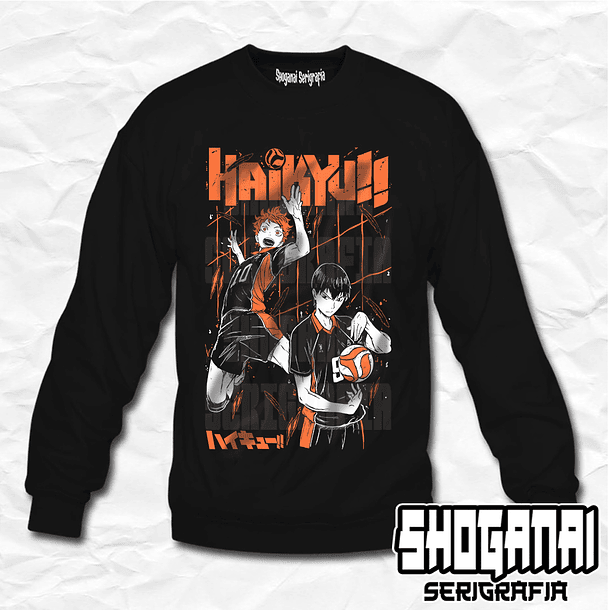 HKY01 Hinata y Kageyama - Haikyuu!! / Crewneck - Poleron Polo 1
