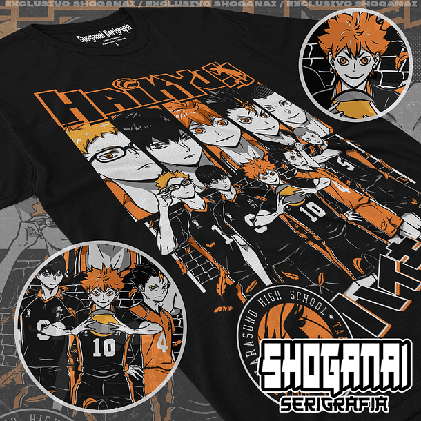 HKY02 Karasuno - Haikyuu!! / Polera manga corta 1
