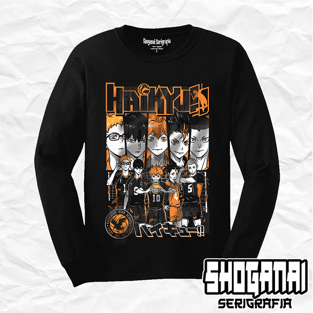 HKY02 Karasuno - Haikyuu!! / Polera manga larga 1