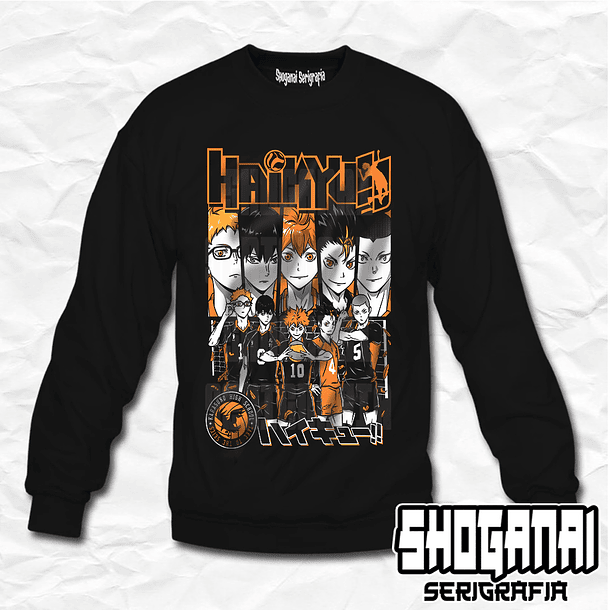 HKY02 Karasuno - Haikyuu!! / Crewneck - Poleron Polo 1