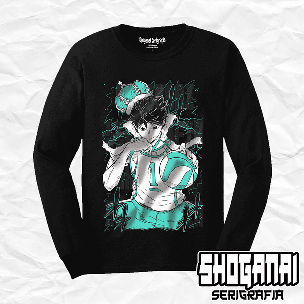 HKY03 Toru Oikawa - Haikyuu!! / Polera manga larga 1