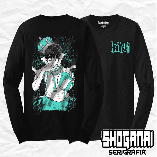 HKY03 Toru Oikawa - Haikyuu!! / Polera manga larga 1