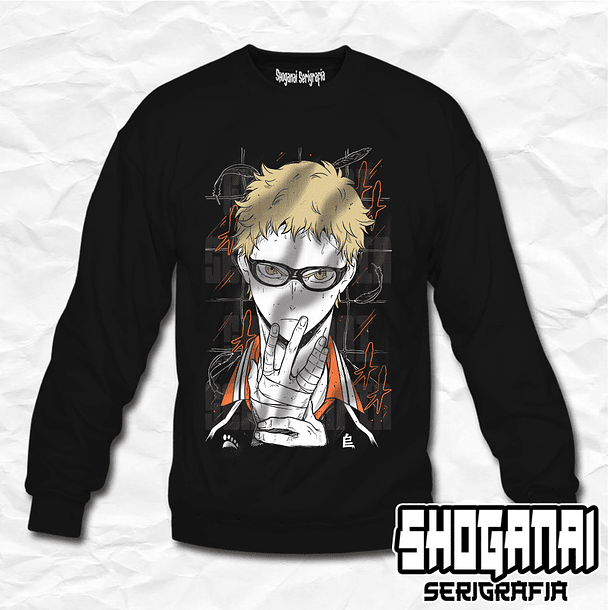HKY05 Kei Tsukishima - Haikyuu!! / Crewneck - Poleron Polo 1