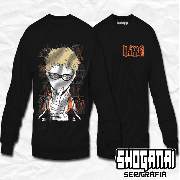 HKY05 Kei Tsukishima - Haikyuu!! / Crewneck - Poleron Polo 1